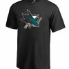 SAN JOSE SHARKS FANATICS MEN'S PRIMARY LOGO T SHIRT -Jersey shop San Jose Sharks Fanatics Mens Primary Logo T Shirt Front min