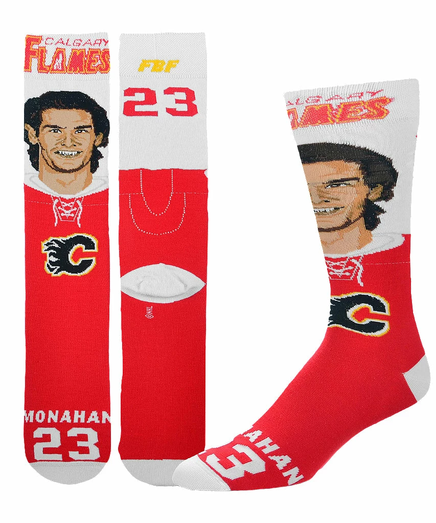 NSSI SEAN MONAHAN CALGARY FLAMES MEN'S NHL MUGS SOCKS 3 NSSI SEAN MONAHAN CALGARY FLAMES MEN'S NHL MUGS SOCKS