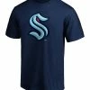 SEATTLE KRAKEN FANATICS ADULT PRIMARY LOGO T SHIRT -Jersey shop Seattle Kraken Fanatics Mens Primary Logo T Shirt Front
