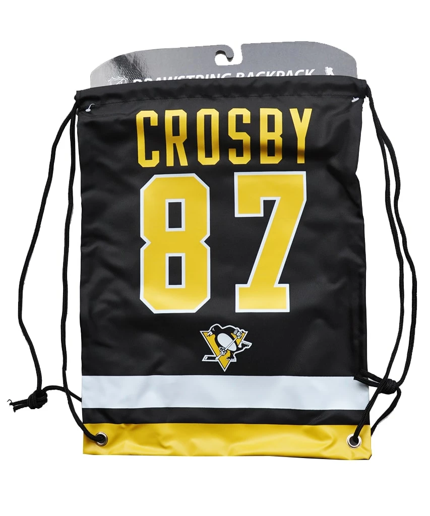 KDI SIDNEY CROSBY PITTSBURGH PENGUINS DRAWSTRING LOGO BAG 3 KDI SIDNEY CROSBY PITTSBURGH PENGUINS DRAWSTRING LOGO BAG