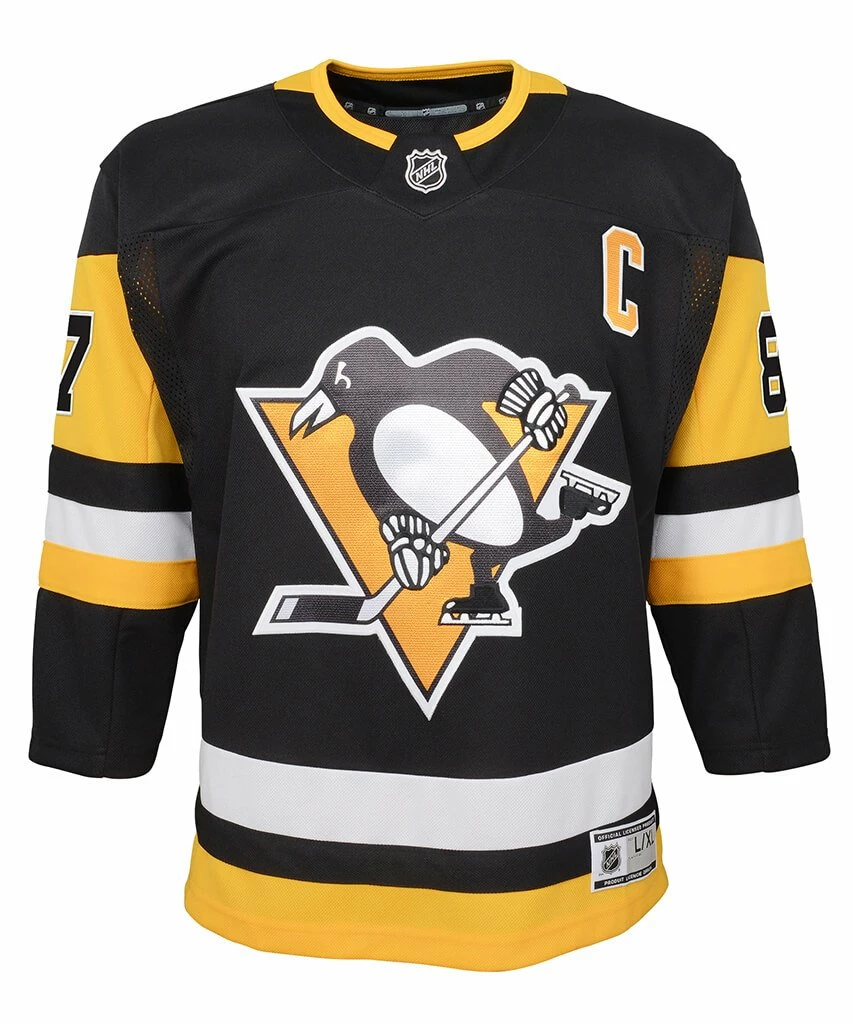 Outer Stuff SIDNEY CROSBY PITTSBURGH PENGUINS TODDLER PREMIER JERSEY 4 Outer Stuff SIDNEY CROSBY PITTSBURGH PENGUINS TODDLER PREMIER JERSEY - Image 2