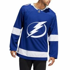 TAMPA BAY LIGHTNING ADIDAS ADIZERO PRIMEGREEN AUTHENTIC BLUE HOME JERSEY -Jersey shop TAMPA BAY LIGTNING ADIDAS ADIZERO PRIMEGREEN AUTHENTIC BLUE HOME JERSEY MODEL FRONT