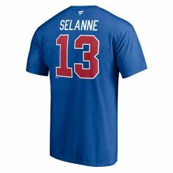 TEEMU SELANNE WINNIPEG JETS FANATICS ADULT HERITAGE T SHIRT