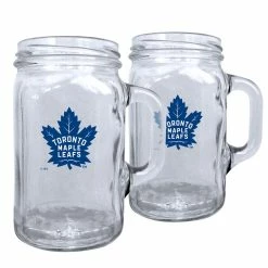 Mustang TORONTO MAPLE LEAFS 16OZ MASON MUGS - 2 PACK