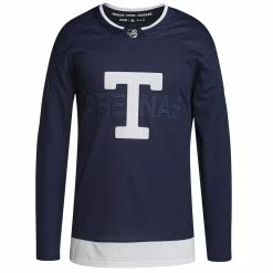 TORONTO MAPLE LEAFS 2022 NHL HERITAGE CLASSIC ADIDAS ADIZERO PRIMEGREEN AUTHENTIC NAVY JERSEY