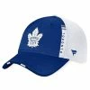 TORONTO MAPLE LEAFS FANATICS AUTHENTIC PRO 2022 NHL DRAFT STRUCTURED TRUCKER HAT -Jersey shop TORONTO MAPLE LEAFS FANATICS AUTHENTIC PRO 2022 NHL DRAFT STRUCTURED TRUCKER HAT THREE