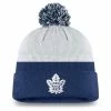 TORONTO MAPLE LEAFS FANATICS MEN'S AUTHENTIC PRO DRAFT CUFFED KNIT POM TOQUE -Jersey shop TORONTO MAPLE LEAFS FANATICS AUTHENTIC PRO DRAFT CUFFED KNIT POM TOQUE FRONT