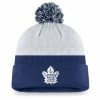 TORONTO MAPLE LEAFS FANATICS MEN'S AUTHENTIC PRO DRAFT CUFF POM KNIT TOQUE -Jersey shop TORONTO MAPLE LEAFS FANATICS MEN S AUTHENTIC PRO DRAFT CUFF POM KNIT TOQUE FRONT
