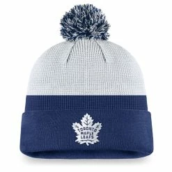 TORONTO MAPLE LEAFS FANATICS MEN'S AUTHENTIC PRO DRAFT CUFF POM KNIT TOQUE