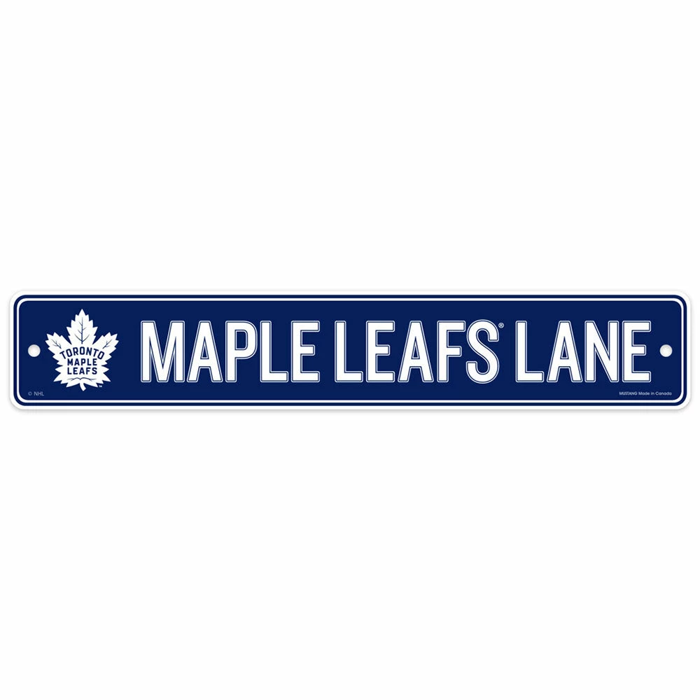 Mustang TORONTO MAPLE LEAFS STREET SIGN 4X23 3 Mustang TORONTO MAPLE LEAFS STREET SIGN 4X23
