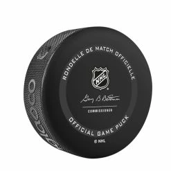 Inglasco TORONTO MAPLE LEAFS 2021 OFFICIAL GAME PUCK -Jersey shop Toronto Maple Leafs 2021 Official NHL Game Puck back