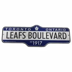 THE SPORTS VAULT TORONTO MAPLE LEAFS STANDARD STREET SIGN