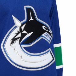 VANCOUVER CANUCKS ADIDAS ADIZERO PRIMEGREEN AUTHENTIC BLUE HOME JERSEY -Jersey shop VANCOUVER CANUCKS ADIDAS ADIZERO PRIMEGREEN AUTHENTIC BLUE HOME JERSEY LOGO CREST