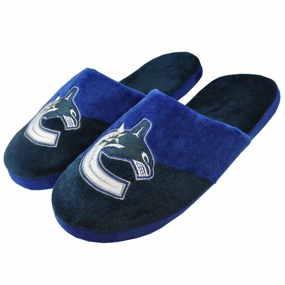 KDI VANCOUVER CANUCKS BIG LOGO SLIPPERS 3 KDI VANCOUVER CANUCKS BIG LOGO SLIPPERS