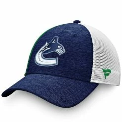 VANCOUVER CANUCKS FANATICS MEN'S AUTHENTIC PRO LOCKER ROOM STRUCTURED ADJUSTABLE MESH HAT