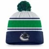 VANCOUVER CANUCKS FANATICS MEN'S AUTHENTIC PRO DRAFT CUFF POM KNIT TOQUE -Jersey shop VANCOUVER CANUCKS FANATICS MEN S AUTHENTIC PRO DRAFT CUFF POM KNIT TOQUE FRONT