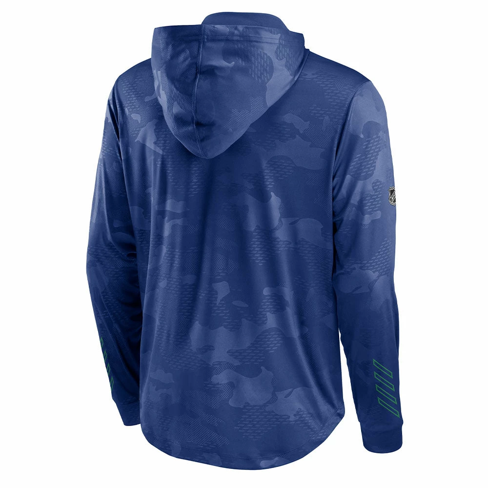 VANCOUVER CANUCKS FANATICS MEN'S AUTHENTIC PRO LOCKER ROOM LIGHTWEIGHT CAMO HOODIE 4 VANCOUVER CANUCKS FANATICS MEN'S AUTHENTIC PRO LOCKER ROOM LIGHTWEIGHT CAMO HOODIE - Image 2