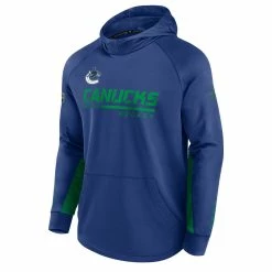 VANCOUVER CANUCKS FANATICS MEN'S AUTHENTIC PRO LOCKER ROOM PULLOVER HOODIE