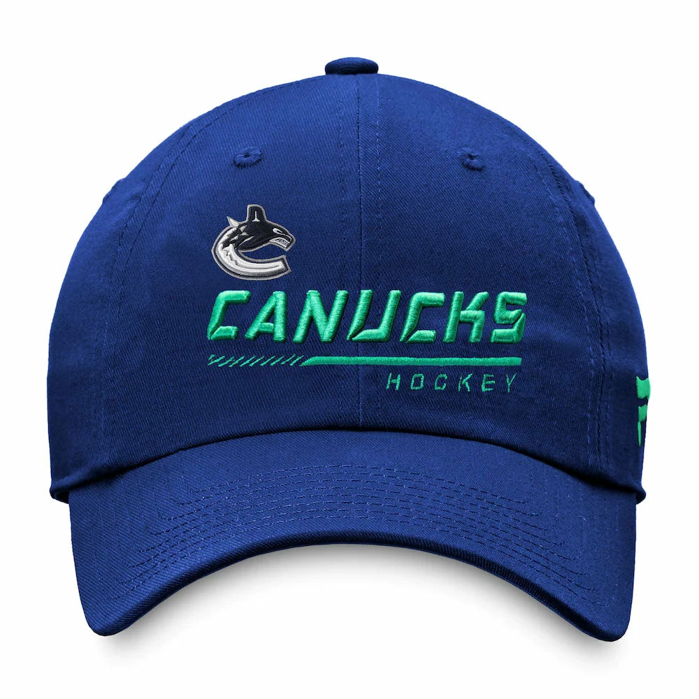 VANCOUVER CANUCKS FANATICS MEN'S AUTHENTIC PRO LOCKER ROOM UNSTRUCTURED ADJUSTABLE HAT 4 VANCOUVER CANUCKS FANATICS MEN'S AUTHENTIC PRO LOCKER ROOM UNSTRUCTURED ADJUSTABLE HAT - Image 2