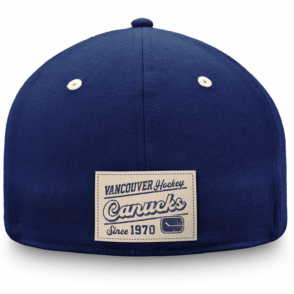 VANCOUVER CANUCKS FANATICS MEN'S TRUE CLASSICS STRUCTURED STRETCH FLEX HAT 6 VANCOUVER CANUCKS FANATICS MEN'S TRUE CLASSICS STRUCTURED STRETCH FLEX HAT - Image 4