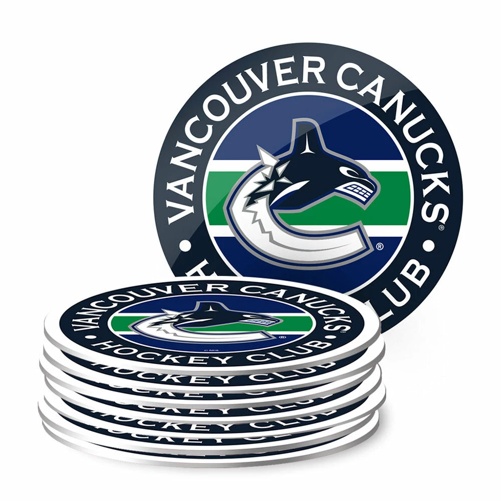 Mustang VANCOUVER CANUCKS TEAM STRIPE COASTER - 8 PACK 3 Mustang VANCOUVER CANUCKS TEAM STRIPE COASTER - 8 PACK