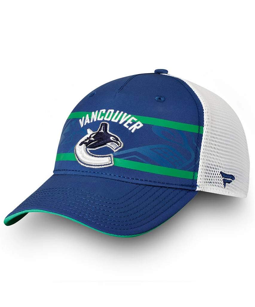 VANCOUVER CANUCKS FANATICS MEN'S SECOND SEASON TRUCKER HAT 3 VANCOUVER CANUCKS FANATICS MEN'S SECOND SEASON TRUCKER HAT