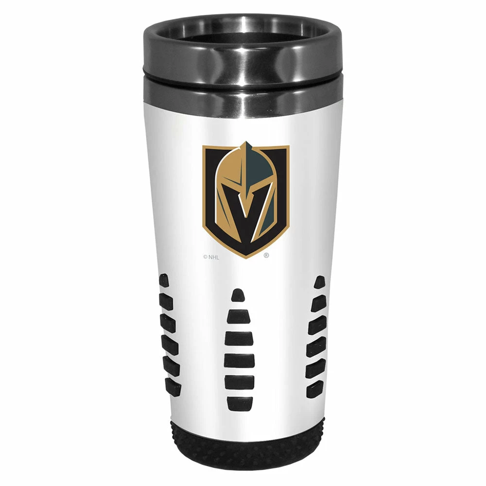 Mustang VEGAS GOLDEN KNIGHTS 16OZ HUNTSVILLE TRAVEL MUG - WHITE 3 Mustang VEGAS GOLDEN KNIGHTS 16OZ HUNTSVILLE TRAVEL MUG - WHITE