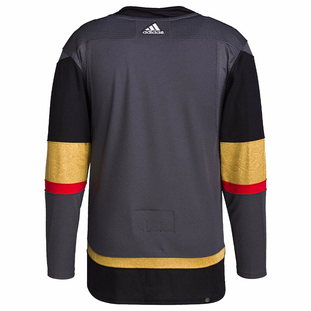 VEGAS GOLDEN KNIGHTS ADIDAS ADIZERO PRIMEGREEN AUTHENTIC GREY HOME JERSEY 4 VEGAS GOLDEN KNIGHTS ADIDAS ADIZERO PRIMEGREEN AUTHENTIC GREY HOME JERSEY - Image 2