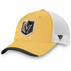 VEGAS GOLDEN KNIGHTS FANATICS MEN'S AUTHENTIC PRO LOCKER ROOM ALTERNATE LOGO ADJUSTABLE MESH HAT