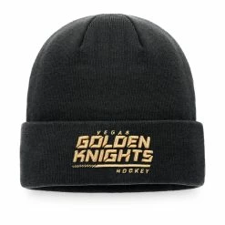 VEGAS GOLDEN KNIGHTS FANATICS MEN'S AUTHENTIC PRO LOCKER ROOM CUFF BEANIE TOQUE