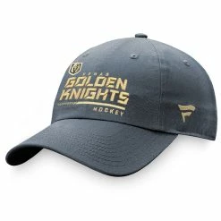VEGAS GOLDEN KNIGHTS FANATICS MEN'S AUTHENTIC PRO LOCKER ROOM UNSTRUCTURED ADJUSTABLE HAT