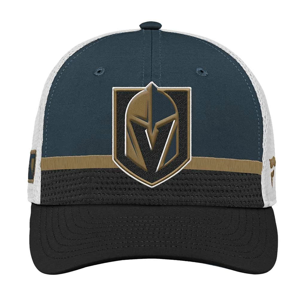 Outerstuff VEGAS GOLDEN KNIGHTS KIDS AUTHENTIC PRO DRAFT MESHBACK HAT 4 Outerstuff VEGAS GOLDEN KNIGHTS KIDS AUTHENTIC PRO DRAFT MESHBACK HAT - Image 2