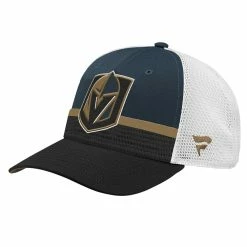 Outerstuff VEGAS GOLDEN KNIGHTS KIDS AUTHENTIC PRO DRAFT MESHBACK HAT