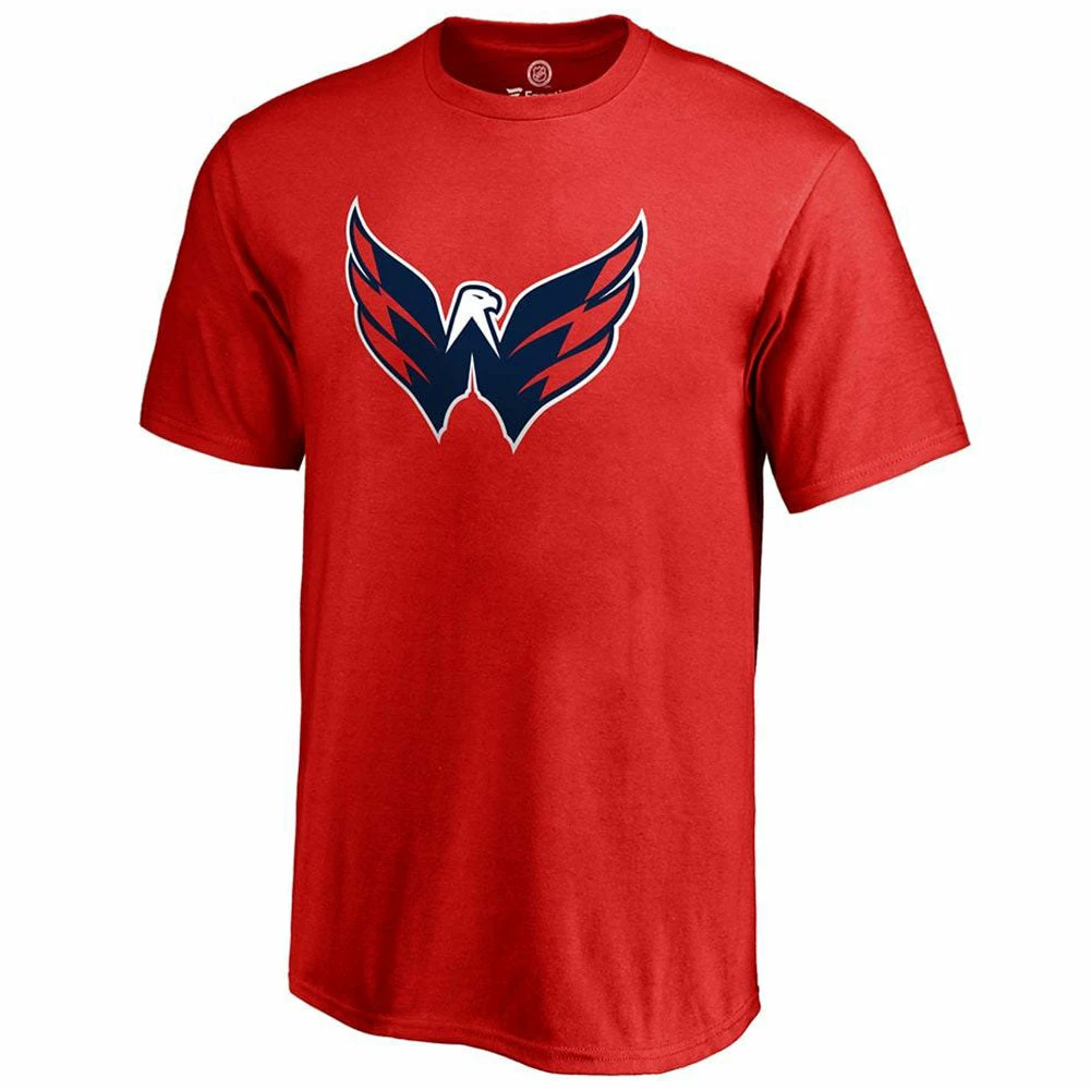 WASHINGTON CAPITALS FANATICS ADULT PRIMARY LOGO SHIRT 3 WASHINGTON CAPITALS FANATICS ADULT PRIMARY LOGO SHIRT