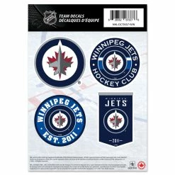 Mustang WINNIPEG JETS 5" X 7" MINI DECAL SET