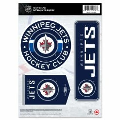 Mustang WINNIPEG JETS 8" X 11" DECAL SET