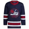 WINNIPEG JETS ADIDAS ADIZERO PRIMEGREEN AUTHENTIC NAVY THIRD JERSEY -Jersey shop WINNIPEG JETS ADIDAS ADIZERO AUTHENTIC BABY BLUE THIRD JERSEY