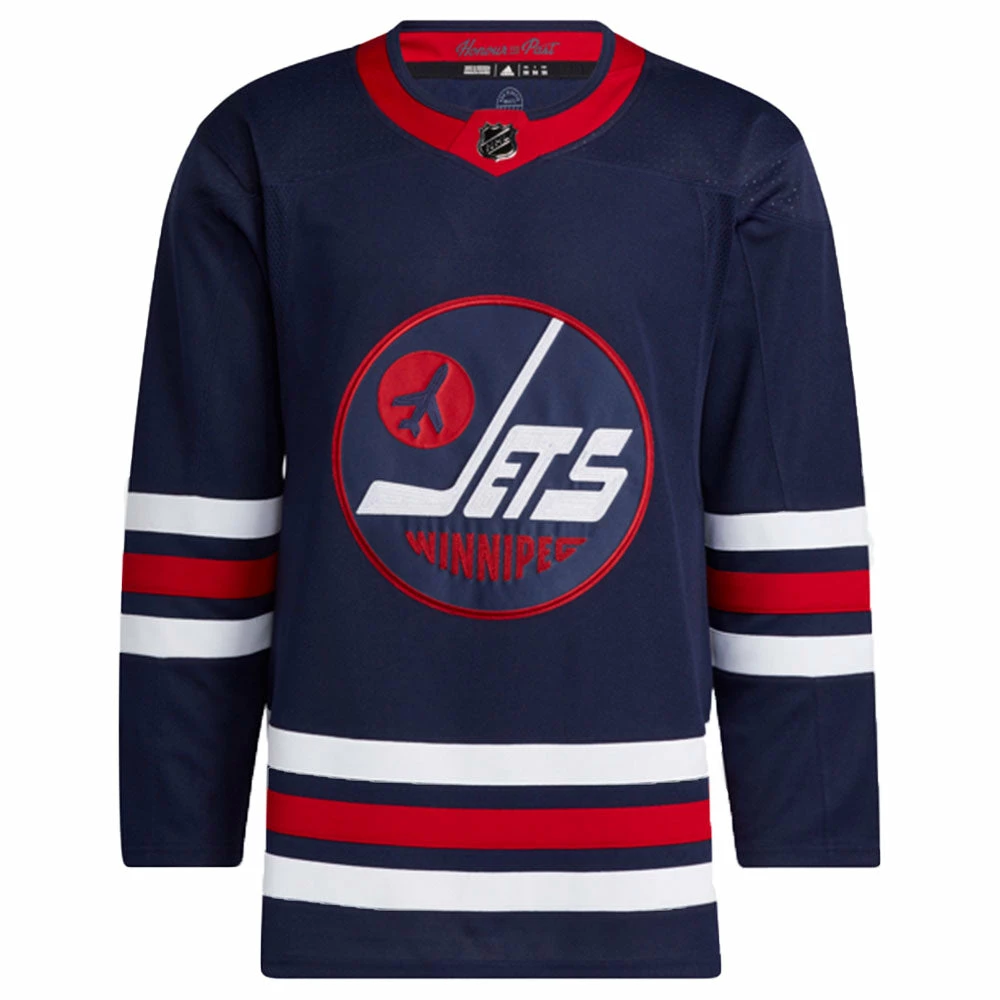 WINNIPEG JETS ADIDAS ADIZERO PRIMEGREEN AUTHENTIC NAVY THIRD JERSEY 3 WINNIPEG JETS ADIDAS ADIZERO PRIMEGREEN AUTHENTIC NAVY THIRD JERSEY