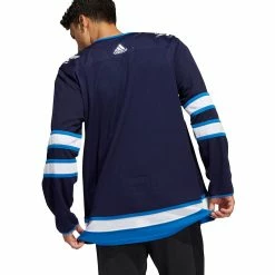WINNIPEG JETS ADIDAS ADIZERO PRIMEGREEN AUTHENTIC NAVY HOME JERSEY -Jersey shop WINNIPEG JETS ADIDAS ADIZERO PRIMEGREEN AUTHENTIC NAVY HOME JERSEY MODEL BACK