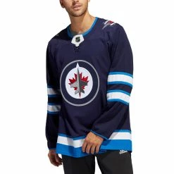 BLAKE WHEELER WINNIPEG JETS ADIDAS ADIZERO PRIMEGREEN AUTHENTIC NAVY HOME JERSEY -Jersey shop WINNIPEG JETS ADIDAS ADIZERO PRIMEGREEN AUTHENTIC NAVY HOME JERSEY MODEL FRONT e0c05b2e 6720 490c a49f 8ead2784b228