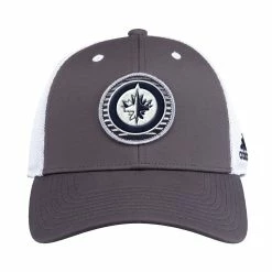 WINNIPEG JETS ADIDAS ADULT NHL MESH TRUCKER STRUCTURED ADJUSTABLE HAT