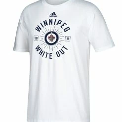 WINNIPEG JETS ADIDAS MEN'S PLAYOFFS WHITEOUT T SHIRT