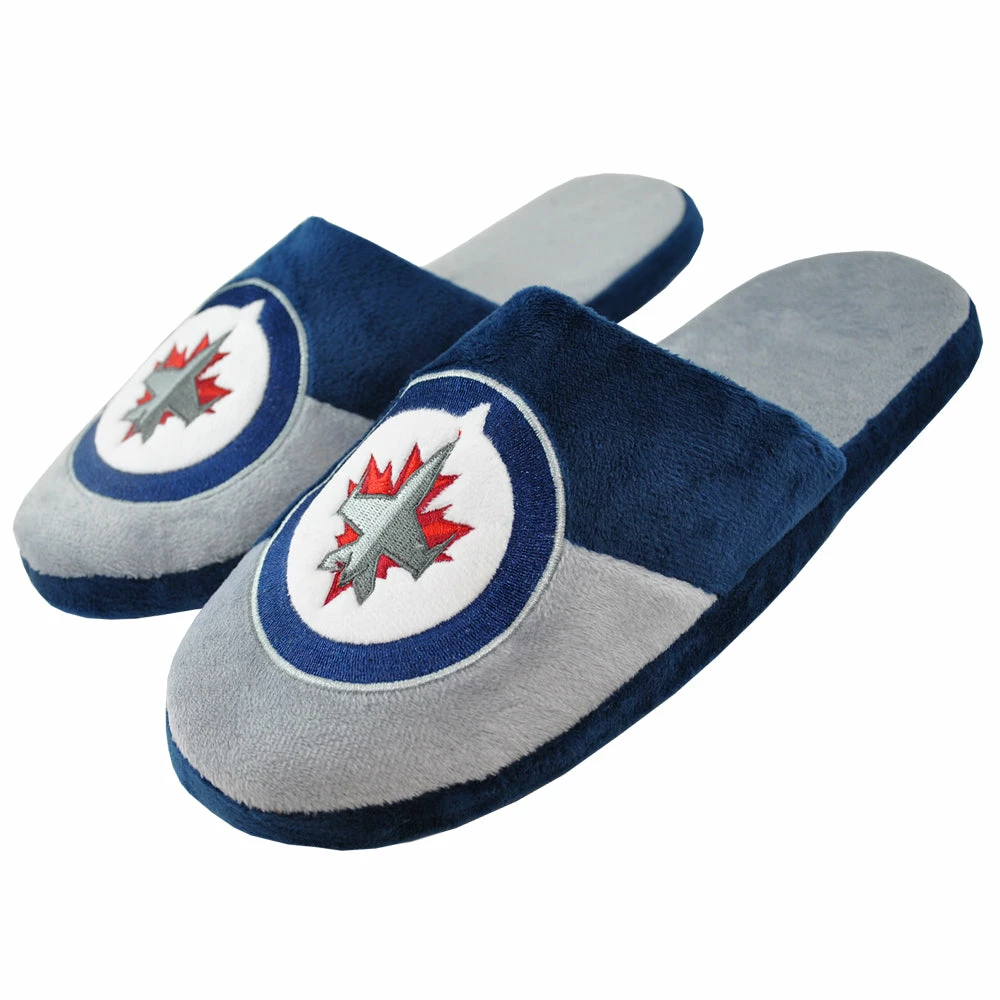 KDI WINNIPEG JETS BIG LOGO SLIPPERS 3 KDI WINNIPEG JETS BIG LOGO SLIPPERS
