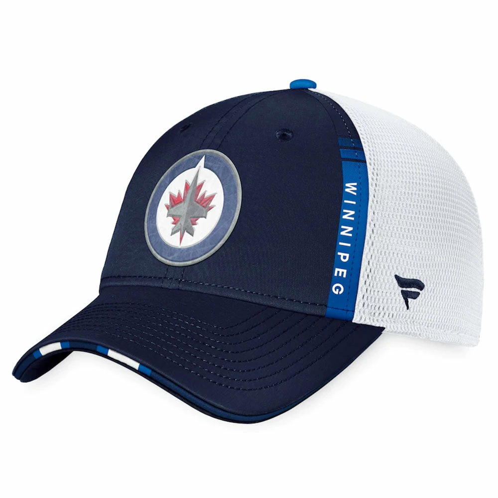 WINNIPEG JETS FANATICS AUTHENTIC PRO 2022 NHL DRAFT STRUCTURED TRUCKER HAT 3 WINNIPEG JETS FANATICS AUTHENTIC PRO 2022 NHL DRAFT STRUCTURED TRUCKER HAT