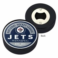 Mustang WINNIPEG JETS PUCK BOTTLE OPENER