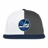 WINNIPEG JETS ADIDAS ADULT REVERSE RETRO FLAT BRIM SNAPBACK HAT -Jersey shop Winnipeg Jets Adidas Reverse Retro Snapback Hat Front