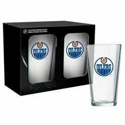 Mustang EDMONTON OILERS 2PK 16oz MIXING GLASS SET