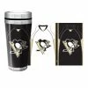 Mustang PITTSBURGH PENGUINS 16oz JERSEY TRAVEL MUG -Jersey shop mustang 2015 pittsburgh penguins full wrap travel mug jersey