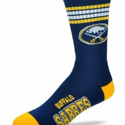 NSSI G-III BUFFALO SABRES 4 STRIPE DEUCE MEN'S SOCKS