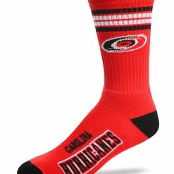 NSSI G-III CAROLINA HURRICANES 4 STRIPE DEUCE MEN'S SOCKS